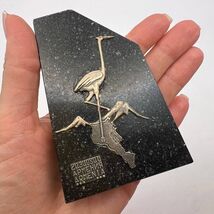 Vintage Statue Soviet USSR Souvenir Granite Stone Sterling Silver 875 Ar... - $300.00