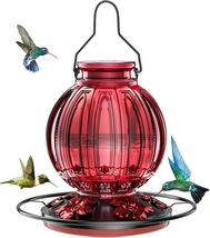 Portable &amp; Weather Resistant Hummingbird Feeder - 5 Ports for Vibrant Ga... - $37.57