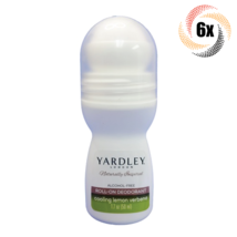 6x Rolls Yardley London Cooling Lemon Verbena Scented Roll On Deodorant | 1.7oz - £14.13 GBP