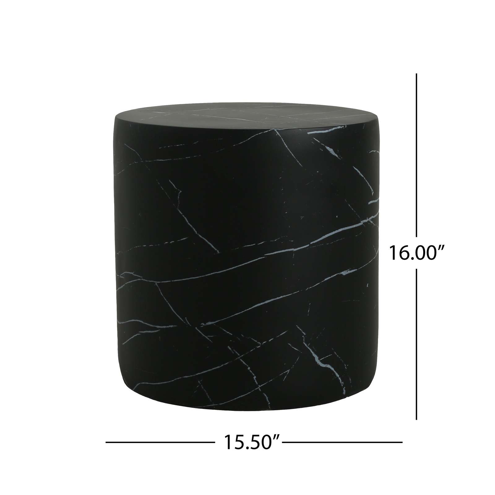 Lightweight Concrete & Marble Accent Table Item image 3