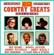 20 Country Greats / Various Johnny Paycheck; Jimmy Wakely; Jack Greene; David Ho - £5.58 GBP