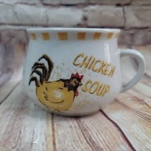 Vintage Chicken Soup Cup Mug 14 Oz Unbranded Cottage Core Granny Core Cozy Core - $8.79