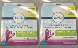 2xFebreze Bissell Styl 7 Vacuum Bags Powerforce Powerlifter Cleanview Lift-Off - £15.78 GBP