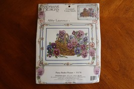 Candamar Designs Counted Cross Stitch Kit Pansy Life Picture 14x11 51176 1999 - $15.00