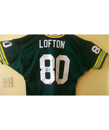 JAMES LOFTON AUTOGRAPHED GREEN BAY PACKERS JERSEY, #80, HOF &#39;03 - $475.00