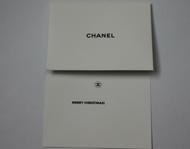 Authentic CHANEL Merry Christmas! White Greeting Card &amp; Envelope Blank G... - £6.29 GBP