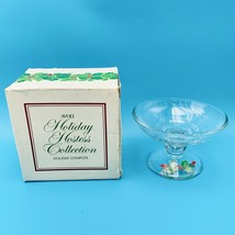 Holiday Hostess Collection Holiday Compote 1981 Vintage With Box By Avon - $9.28