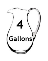 LWM5 - FOUR  (4) Gallons in GLASS John Ellis Living Water Electron Energized - $245.00