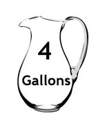LWM5 - FOUR  (4) Gallons in GLASS John Ellis Living Water Electron Energized - £195.39 GBP