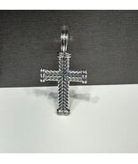David Yurman .925 Sterling Silver Chevron Cross Men Pendant  - $610.99 CAD