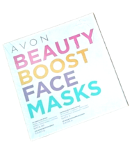 Avon Beauty Boost Face Masks 6 Single-Use Masks &amp; 1 Super Booster Serum Sealed - £7.69 GBP