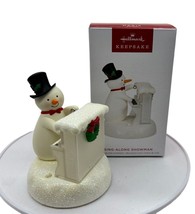 Hallmark 2023 Sing-Along Showman Piano Playing Snowman Christmas Ornament Box Ri - £11.16 GBP