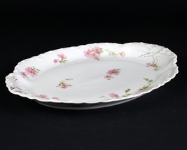 Haviland Limoges Schleiger 59 Pink Roses Large Oval Platter, Antique Fra... - £46.91 GBP