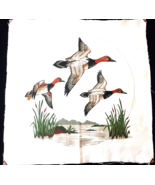 3 Red Headed Ducks Quilt Craft Sewing Pillow Panel 12.5&quot; x 12.5&quot; Cransto... - £5.44 GBP