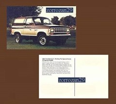 1987 FORD BRONCO II VINTAGE FACTORY COLOR POSTAL - EXCELENTE ORIGINAL -... - £5.93 GBP