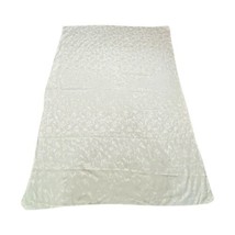 Better Homes &amp; Gardens 81x57 Inches Oblong Tablecloth Ivory White Damask... - £14.75 GBP
