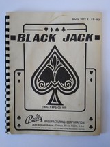 Black Jack Pinball Service Manual Original Game Repair Information 1978 - £39.13 GBP
