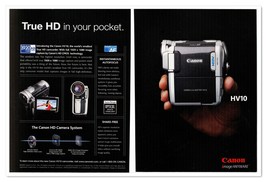 Canon HV10 True HD Camcorder Camera Image Anyware 2006 2-Page Print Maga... - $12.30