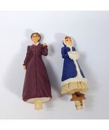 Mr. Christmas Holiday Around the Carousel 2 figurines women lady girl fi... - $365.56 MXN