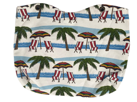 Custom Handmade Palm Trees BEACH SCENE Vintage Purse Fashion Bag MISSING... - £23.36 GBP