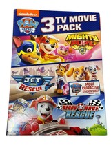 NEW DVD Paw Patrol 3 TV Movie Pack Mighty Pups, Jet To The Rescue &amp; Ready Race - £17.00 GBP