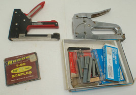 Lot Of 2 Hand Staplers w Extra Staples - 1 Craftsman - $14.00