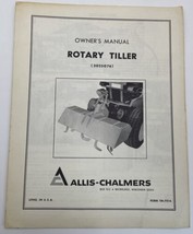 Allis Chalmers 2025076 Rotary Tiller Operators Owners Manual AC Vintage Original - £11.35 GBP