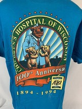 Vintage Wisconsin T Shirt Single Stitch Tee Childrens Hospital Crew USA ... - $24.99