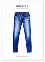 Big Star Legendary Blue Jeans Minimalist 2014 Full-Page Print Magazine Ad - £7.64 GBP