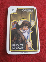 1981 DragonMaster Board game playing card: Orestes, King of Nomads - $1.00