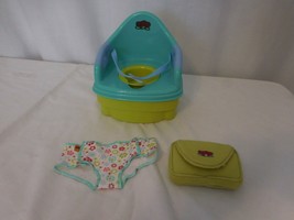 American Girl Doll Bitty Baby Twins Potty Seat &amp; Potty Training Accessories Rare - £74.77 GBP