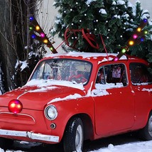 Christmas decorations for car antlers auto Christmas decoration car truck costum - £13.58 GBP