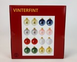 Vinterfint IKEA 2023 Glass Christmas Ornament 16 Pcs  2 1/4&quot; Colored Globe  - $28.61
