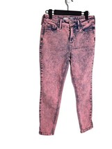 OLD NAVY Size 2P ROCKSTAR SUPER SKINNY HIGH RISE Pink Acid Wash Jeans An... - £11.04 GBP