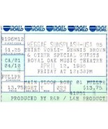 Vintage Third World Dennis Brown Ticket Stub April 12 1985 Detroit Michigan - £19.45 GBP