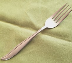 Dinner Fork Amcrest Stainless Troy Pattern Japan Curved Handle 7.25&quot; - $5.93