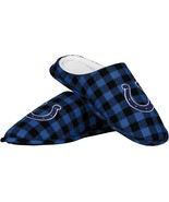 FOCO NFL Indianapolis Colts Flannel Sherpa Slipper Shoe Men&#39;s Medium Siz... - $21.36 CAD
