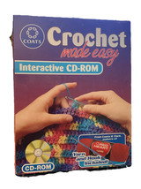 COATS Crochet Made Easy Interactive CD ROM 1998 Yarn and Hook Included - £15.18 GBP