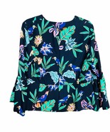 Philosophy Navy Blue Floral Jacket Kimono Open Front - $438.18 MXN