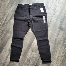 New Levi Strauss Women&#39;s Mid Rise Skinny Black Soft Stretch Jeans Sz 20M... - $27.05 CAD