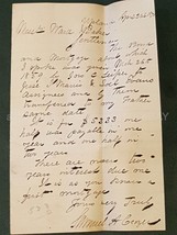 1870 Antique Handwritten Letter Signed Samuel Crozer 1st Pres Delaware Nat Bank - £38.26 GBP
