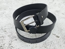 Men Belt Black Genuine Leather Belt Handmade Waistband Pin Buckle Belt S... - $35.00