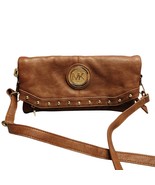 Michael Kors Crossbody Bag Womens Brown Leather Shoulder Adjustable Straps - $46.39