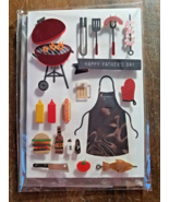 FATHER&#39;S DAY - ANY DAD Greeting Card *SIGNATURE* Hallmark BBQ Grill Father - £3.09 GBP