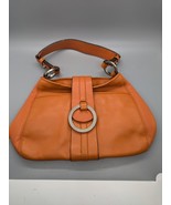 Ann Taylor Orange Purse Shoulder Bag 10x6&quot;  Faux Leather (#31) - £13.05 GBP