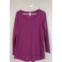 Lularoe Simply Comfortable Long Sleeve Fuscia Purple Shirt Size Small - £8.52 GBP