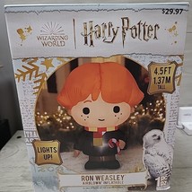 Inflatable Christmas Harry Potter Ron Weasley 4.5ft Lighted Gemmy 2023 NEW NIB - £35.28 GBP