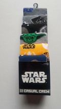 Disney star wars  mens casual crew socks 6 pack fits shoe size 8  12 - $16.83