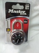 Master Lock Padlock 1500D, Preset Combination Lock, 1-7/8&quot; Wife Black Dial.  - £3.86 GBP