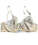 Vintage Chantilly By Maidenform Lace &amp; Satin Underwire Bra 34C Beige - $36.45 CAD
